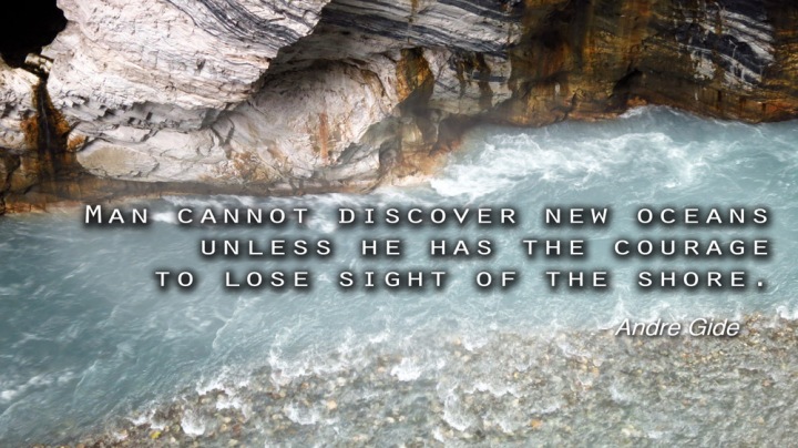Man cannot discover new oceans unless he has the courage  to lose sight of the shore. - Andre Gide